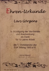 Lars-10-Jahres-urkunde