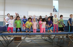 Trampolin-Kindergruppe